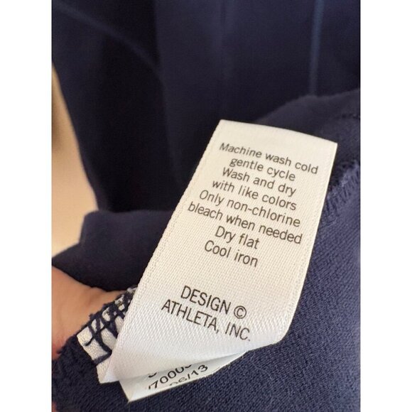 Athleta Casual Long Sleeve Knee Length Activewear Cassidy Dress Blue Size Small - Picture 13 of 14